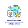 Appropriate logo concept icon