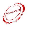Approval stamp Royalty Free Stock Photo