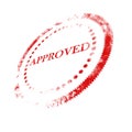 Approval stamp Royalty Free Stock Photo