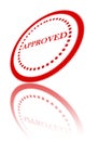 Approval stamp Royalty Free Stock Photo