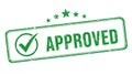 Approval stamp Royalty Free Stock Photo