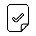 Approve file icon Royalty Free Stock Photo