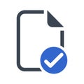 Approve file icon Royalty Free Stock Photo