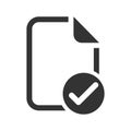 Approve file icon Royalty Free Stock Photo
