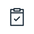 approve icon vector from user interface concept. Thin line illustration of approve editable stroke. approve linear sign for use on