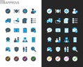 Approve icons light and dark theme