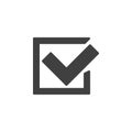 Approve, tick vector icon Royalty Free Stock Photo