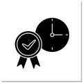 Approve time glyph icon