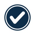 Approved, checkedmark, granted Icon Royalty Free Stock Photo