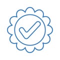 Approved, checkedmark, granted Icon Royalty Free Stock Photo