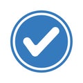 Approved, checkedmark, granted Icon Royalty Free Stock Photo