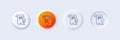 Approved agreement line icon. Verified document sign. Line icons. Vector