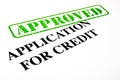 Approved Application For Credit