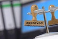 Approved approval Royalty Free Stock Photo