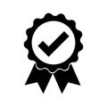 Approved certified. Award vector illustration. Check mark vector icon. Premium quality. Line vector. Ok sign. Vector icon