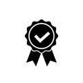 Approved or certified medal icon. Award symbol Royalty Free Stock Photo