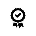 Approved check icon. Approval quality certificate vector symbol. Vector EPS10