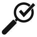 Approved content filter icon simple vector. Flow data process Royalty Free Stock Photo