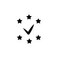 approved, GDPR icon. Element of gdpr icon for mobile concept and web apps.Detailed approved, GDPR icon can be used for web and