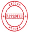 Approved hundred percent Royalty Free Stock Photo