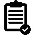 Approved list Isolated Vector icon which can easily modify or edit