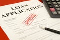 approved loan application Royalty Free Stock Photo