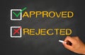Approved not rejected
