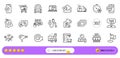 Approved phone, 360 degrees and Correct answer line icons for web app. Pictogram icon. Line icons. Vector