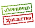 Approved Rejected sign Royalty Free Stock Photo