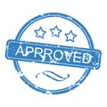 Approved Rubber Stamp Royalty Free Stock Photo