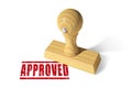 Approved rubber stamp Royalty Free Stock Photo