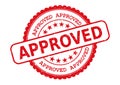 Approved Rubber Stamp Illustration Royalty Free Stock Photo