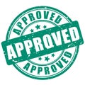 Approved rubber stamp Royalty Free Stock Photo