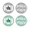 Approved rubber stamp Royalty Free Stock Photo