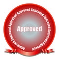 Approved Seal Royalty Free Stock Photo