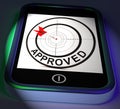 Approved Smartphone Displays Accepted Authorised Or Endorsed