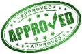 Approved stamp Royalty Free Stock Photo