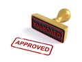 Approved stamp Royalty Free Stock Photo