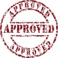 Approved stamp Royalty Free Stock Photo