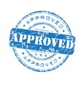 Approved stamp Royalty Free Stock Photo