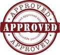 Approved stamp Royalty Free Stock Photo