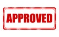 Approved stamp Royalty Free Stock Photo