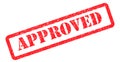 Approved stamp red Royalty Free Stock Photo