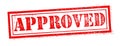 Approved stamp red Royalty Free Stock Photo