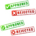 Approved stamp Royalty Free Stock Photo