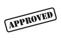 Approved Stencil Text Stamp Vector Royalty Free Stock Photo