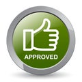 Approved thumbs up icon