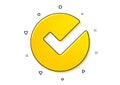 Check icon. Approved Tick sign. Vector