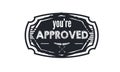 approved warranty stamp Royalty Free Stock Photo