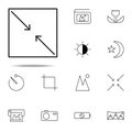 approximate icon. photography icons universal set for web and mobile